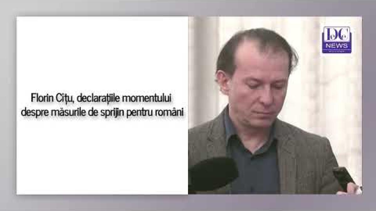 Florin Cîțu, declarațiile momentului despre măsurile de sprijin pentru români