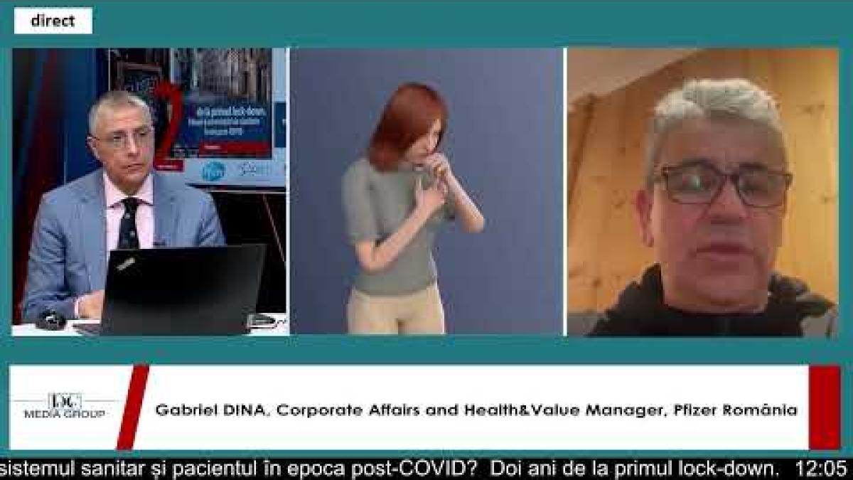 Gabriel Dina, director în Pfizer România: 5-10% din cei care au trecut prin Covid rămân cu sechele