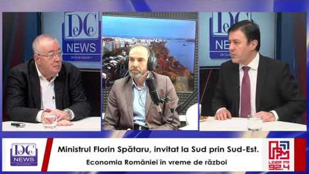 Ministrul Florin Spătaru, invitat la Sud prin Sud-Est. Economia României în vreme de război