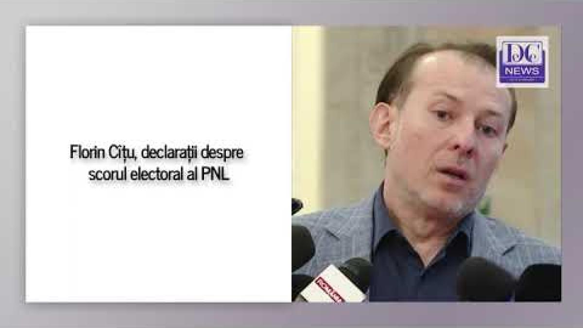 Florin Cîțu, declarații despre scorul electoral al PNL