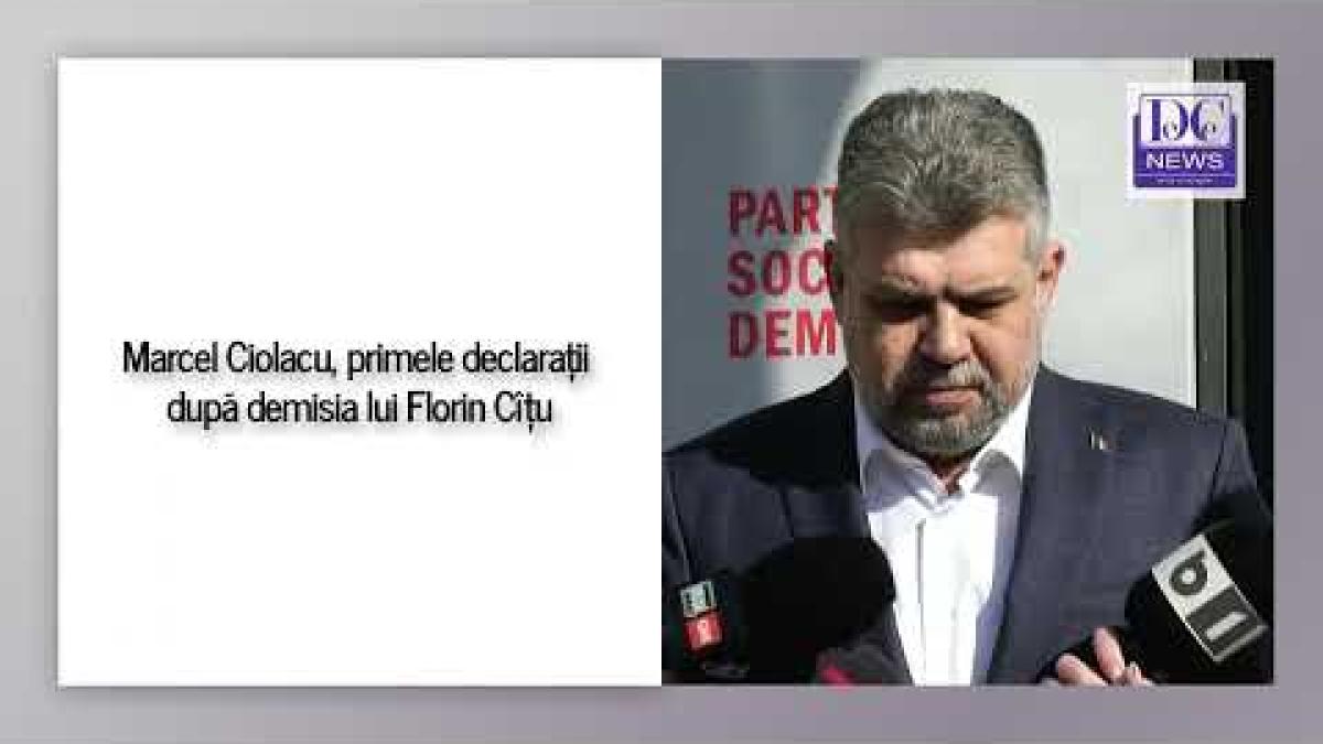 marcel ciolacu primele declaratii dupa demisia lui florin citu