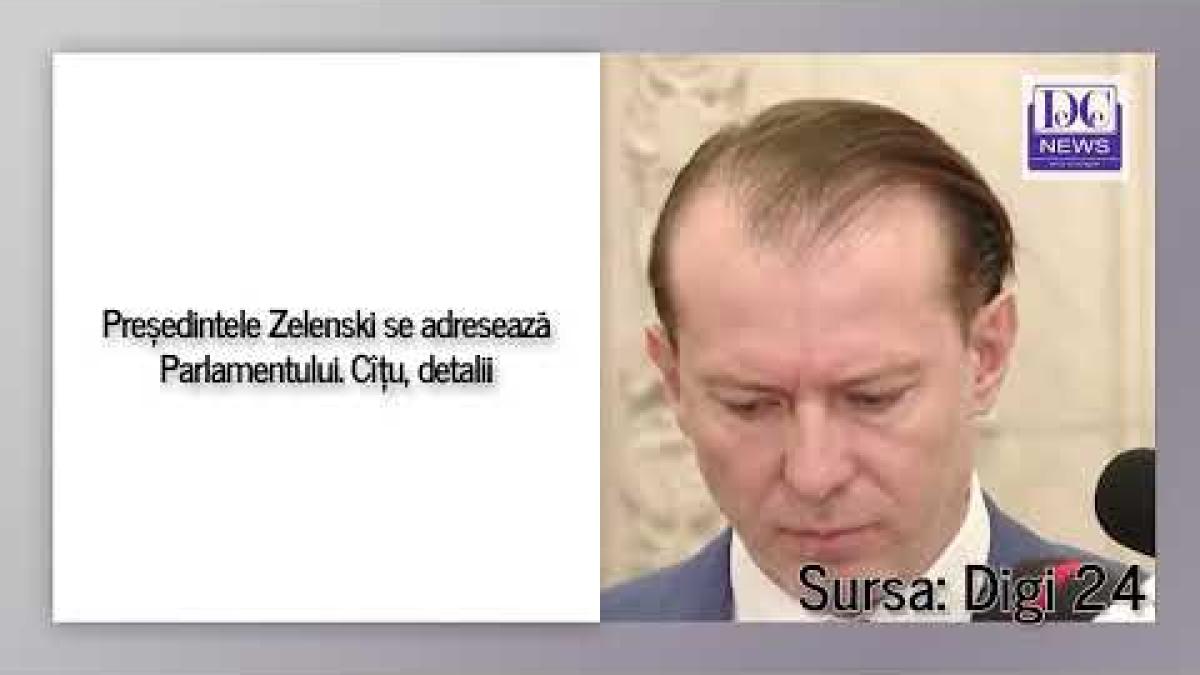 presedintele zelenski se adreseaza parlamentului romaniei florin citu detalii