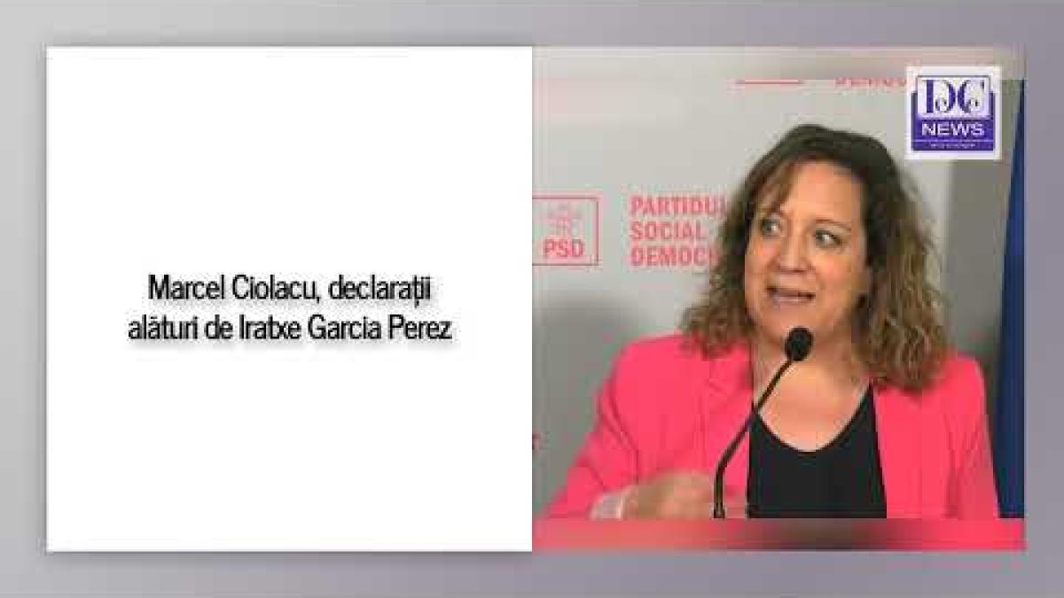 Marcel Ciolacu, declarații alături de Iratxe Garcia Perez