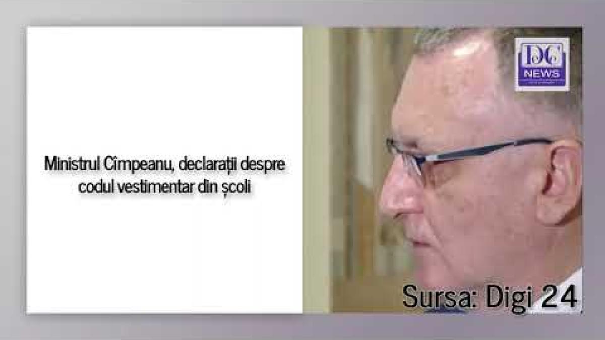 Ministrul Cîmpeanu, declarații despre codul vestimentar din școli