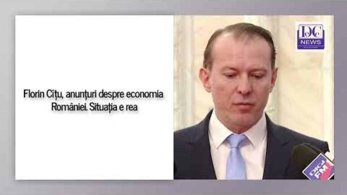 Florin Cîțu, anunțuri despre economia României. Situația e rea