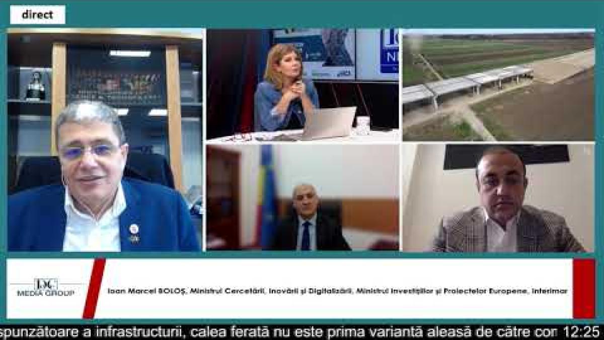 Marcel Boloș, intervenție în dezbaterea DC Media Group despre transport și infrastructură