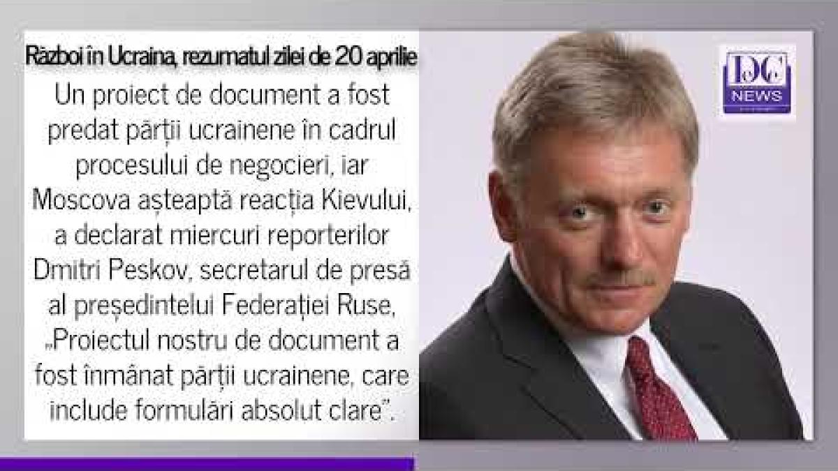 VIDEO: Război în Ucraina. Rezumatul zilei de miercuri, 20 aprilie 2022