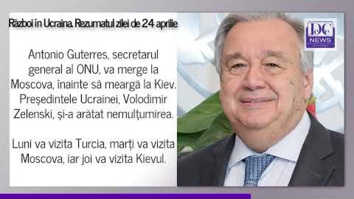 VIDEO: Război în Ucraina. Rezumatul zilei de duminică, 24 aprilie 2022
