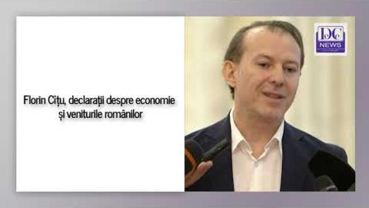 Florin Cîțu, declarații despre economie și veniturile românilor