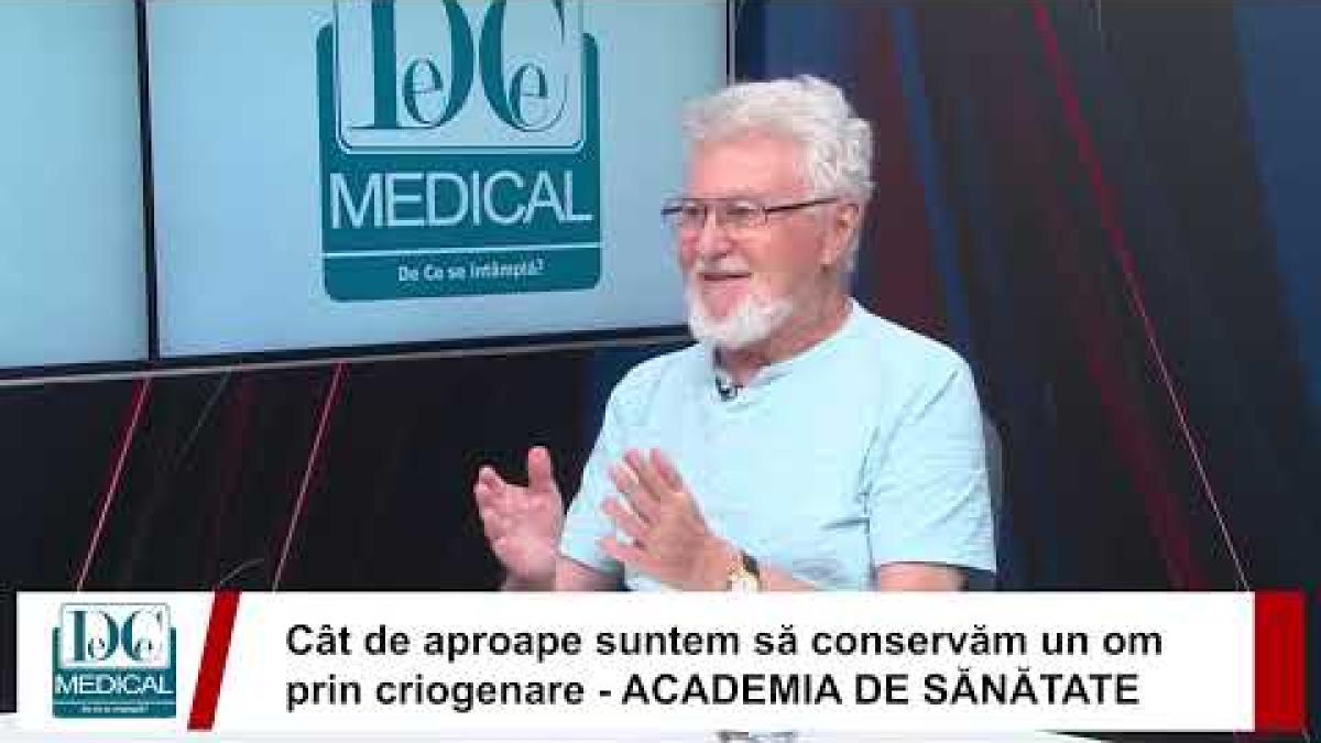 Totul despre criogenarea țesuturilor vii, cu Boris Rubinsky, la Academia de Sănătate