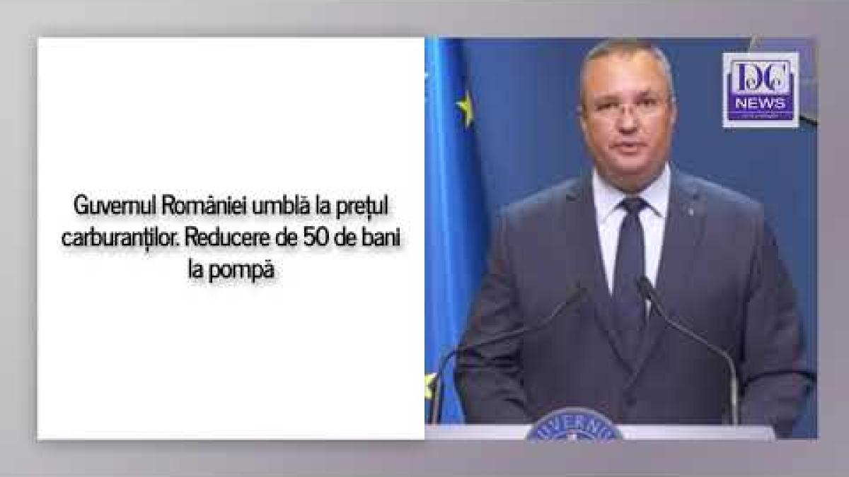Guvernul anunță reducerea cu 50 de bani a prețului la pompă
