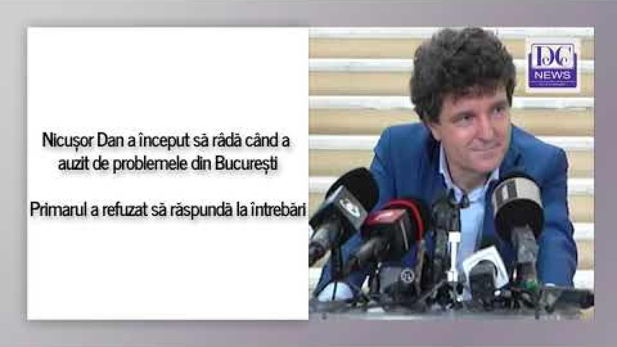 Nicușor Dan a început să râdă când a auzit de problemele din București