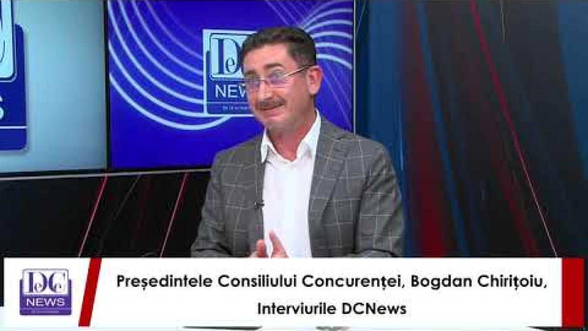 Președintele Consiliului Concurenței, Bogdan Chirițoiu, la interviurile DCNews