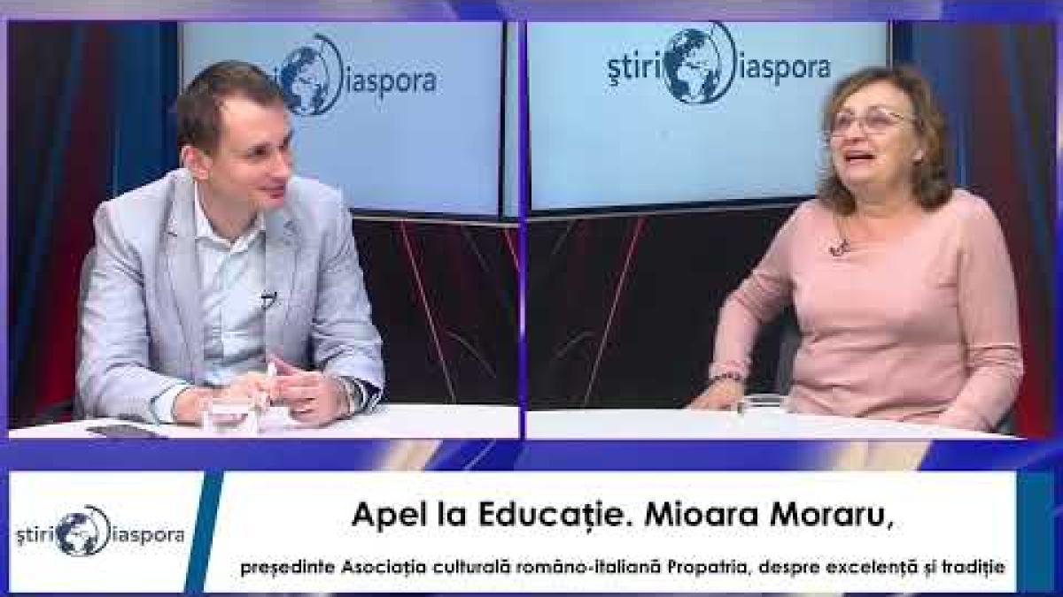 Mioara Moraru, Asociația culturală româno-italiană Propatria, despre excelență și tradiție
