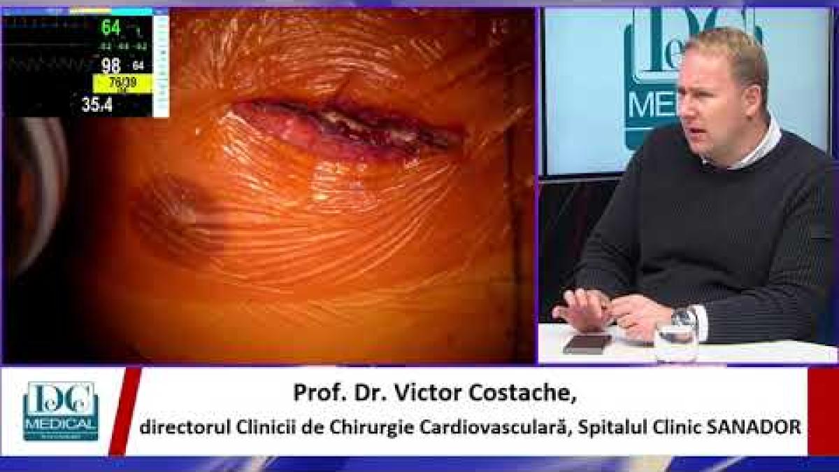 Implant de valvă aortică, stenoză aortică, valvulopatie. Victor Costache (SANADOR), la DC News