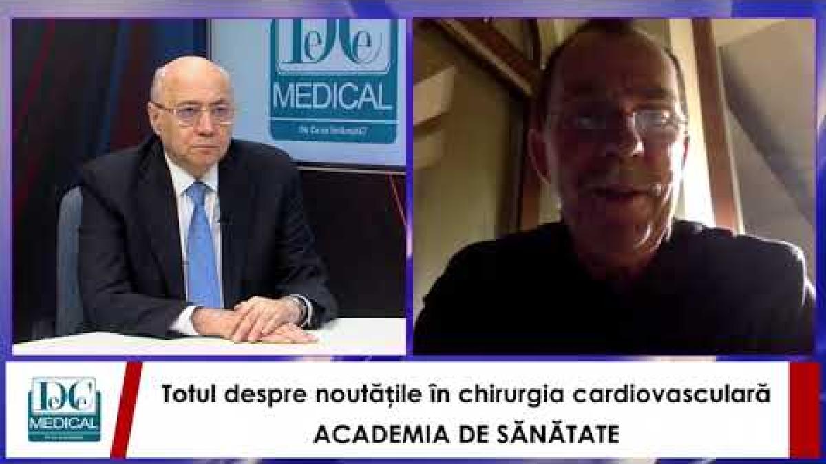Noutăți în chirurgia cardiovasculară. Prof. dr. Vlad Iliescu, la Academia de Sănătate