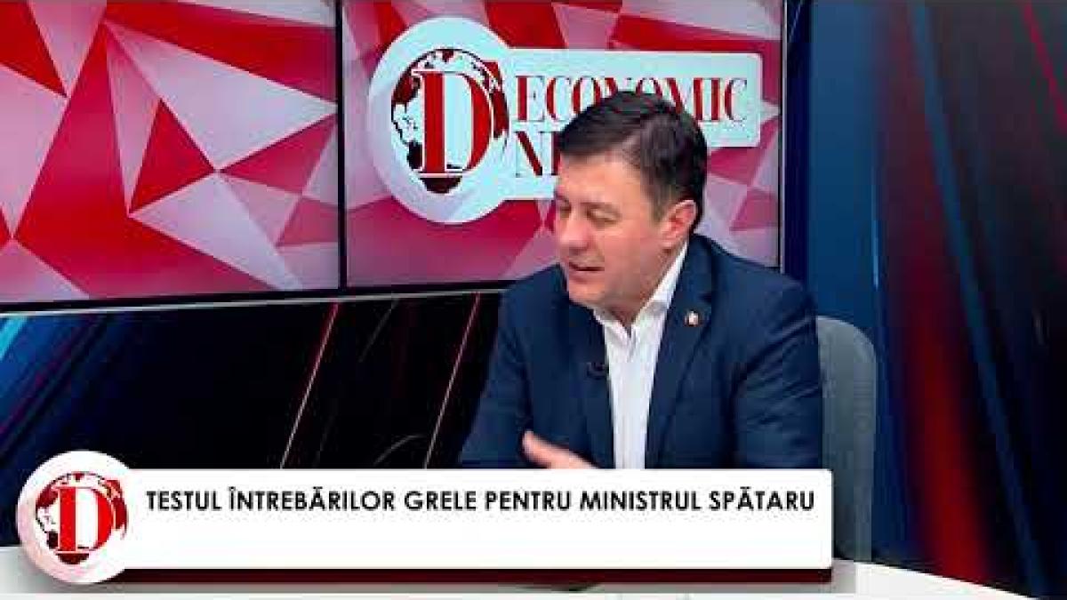 Cheltuielile lunare ale Ministrului Economiei. Florin Spătaru, răspuns onest la DC News TV