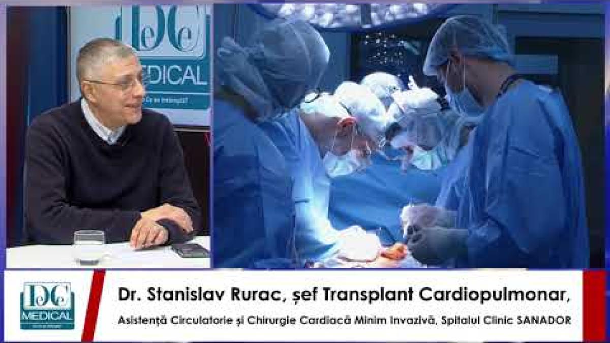 Stanislav Rurac (SANADOR): boli și operații pe inimă și cancerul cardiac, la DC Medical și DC News