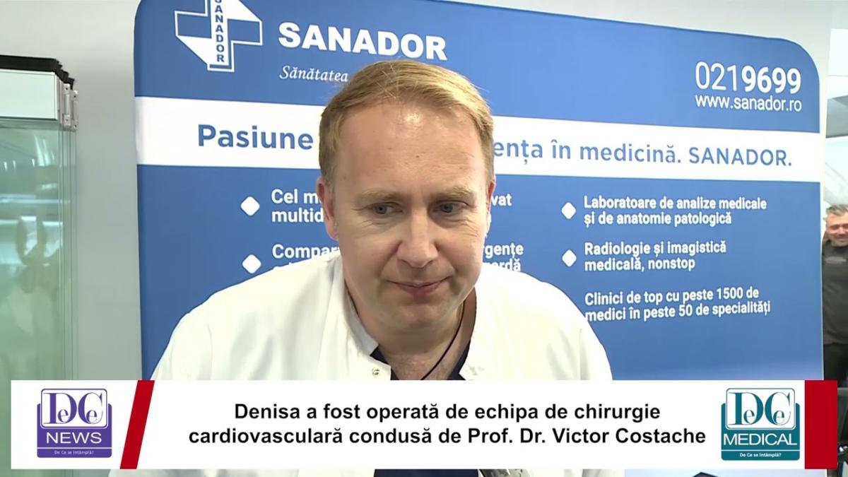 Denisa, fetița miracol, care a primit o nouă șansă la viață. Prof. Dr. Victor Costache, interviu