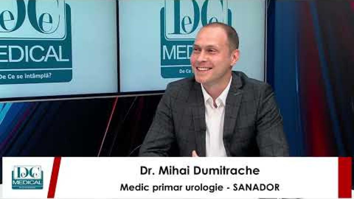 Litiaza renală, urinară, cancer și adenom de prostată. Mihai Dumitrache (SANADOR), la DC News