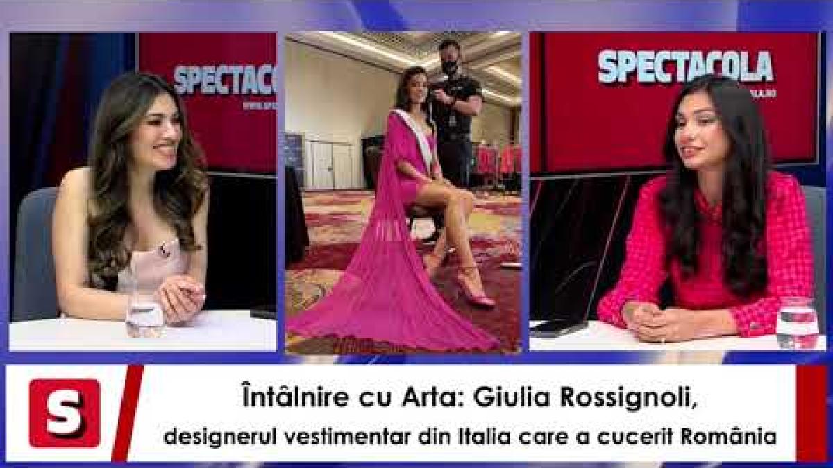 Întâlnire cu Arta: Giulia Rossignoli, designerul vestimentar din Italia care a cucerit România