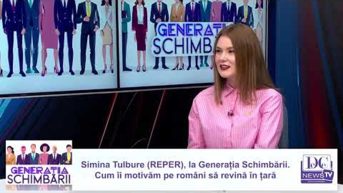 Simina Tulbure (REPER), la Generația Schimbării. Cum îi motivăm pe români să revină în țară