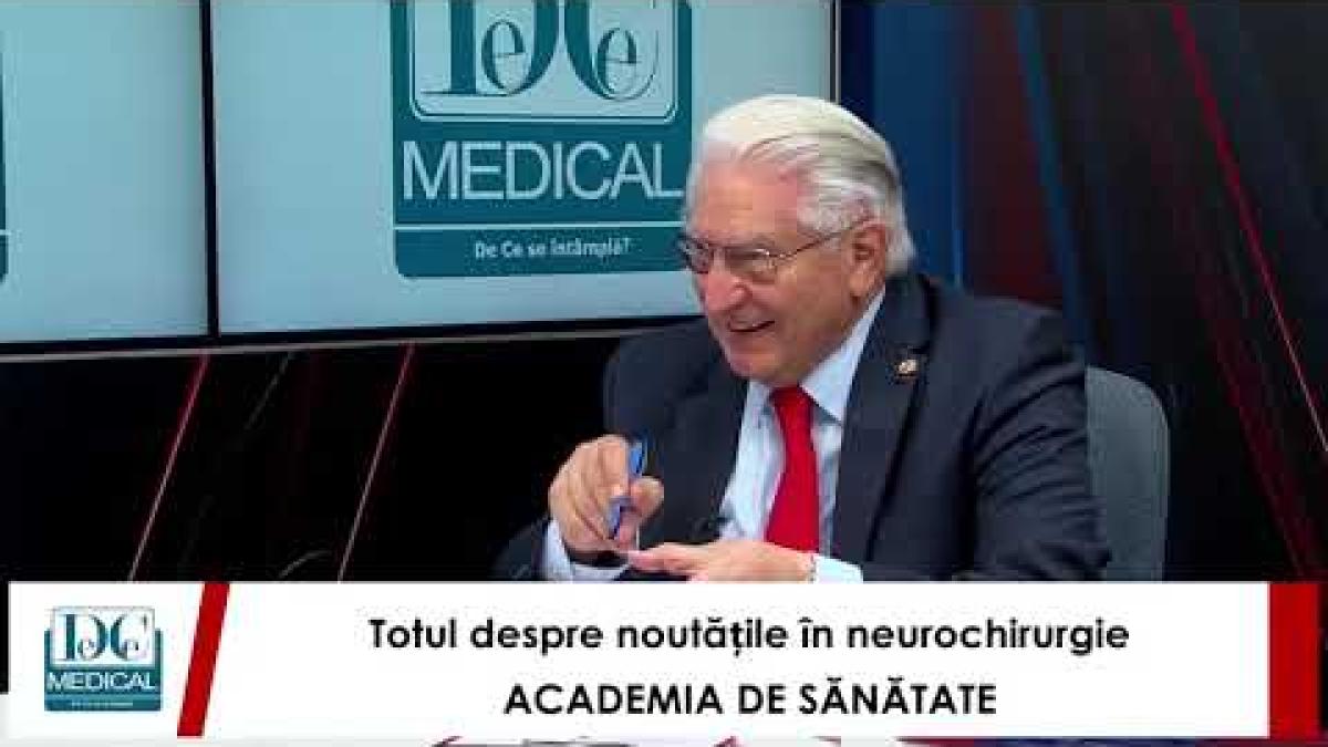 Parkinson, anevrism și neuronavigația. Alexandru Vlad Ciurea, la Academia de Sănătate