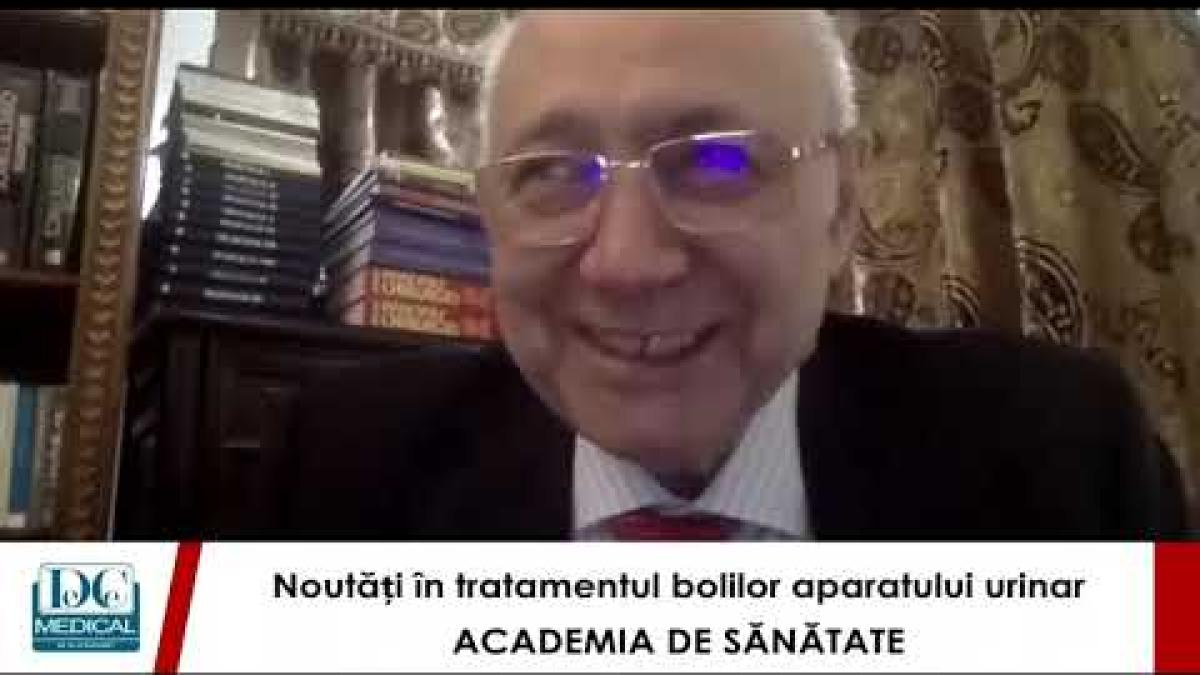 Bolile aparatului urinar, endourologie, litiază. Petrișor Geavlete, la Academia de Sănătate
