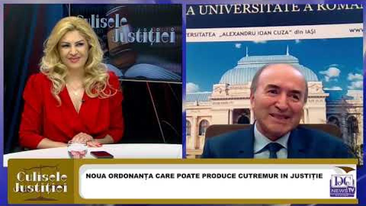 Tudorel Toader, invitatul zilei la Culisele Justiției cu Laura Duță