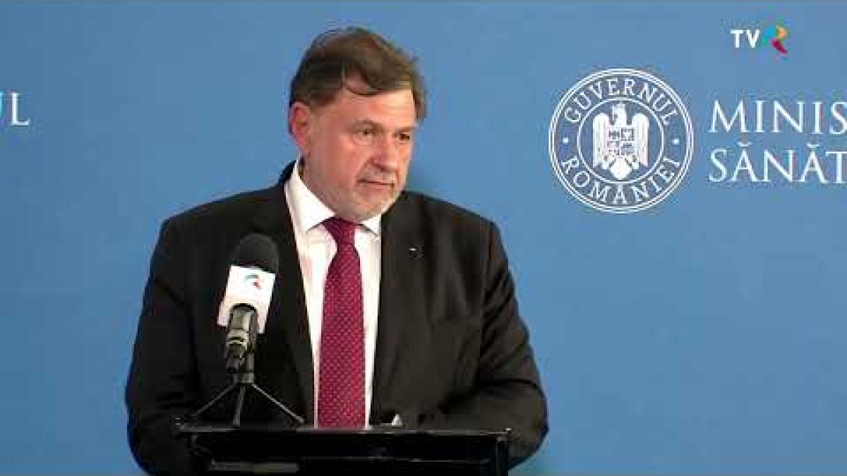 Conferință de presă susținută de ministrul Sănătății al României, Alexandru Rafila