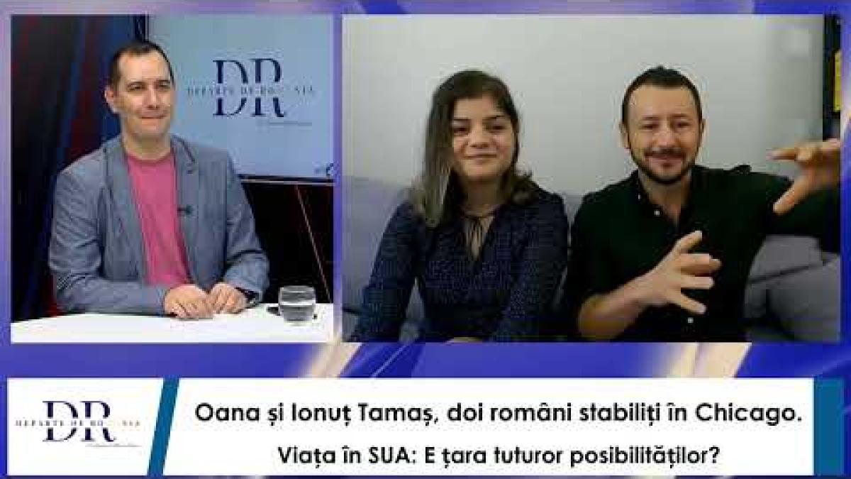 Oana și Ionuț Tamaș, doi români stabiliți în Chicago. Viața în SUA: E țara tuturor posibilităților?