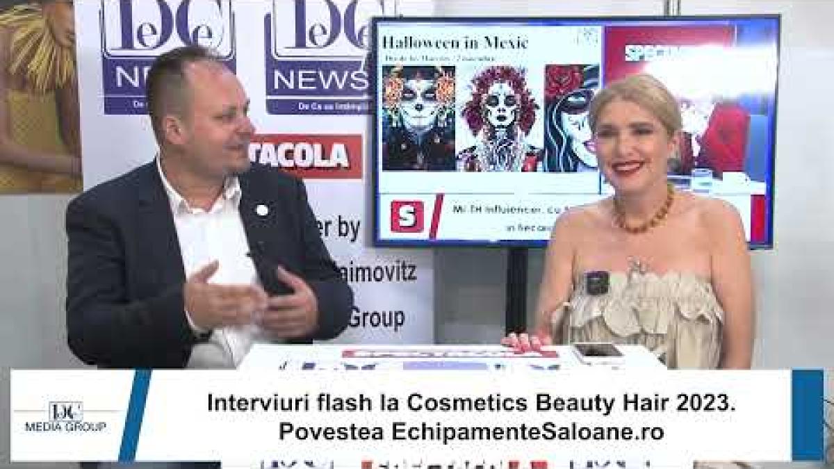 EchipamenteSaloane.ro, prezență la studioul mobil DC News de la Cosmetics Beauty Hair 2023