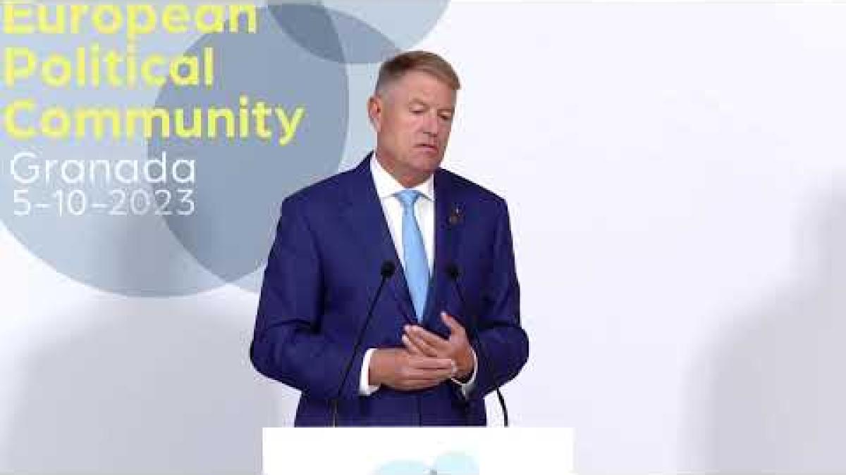 Declarație de presă susținută de Președintele Klaus Iohannis în cadrul Comunității Politice Europene