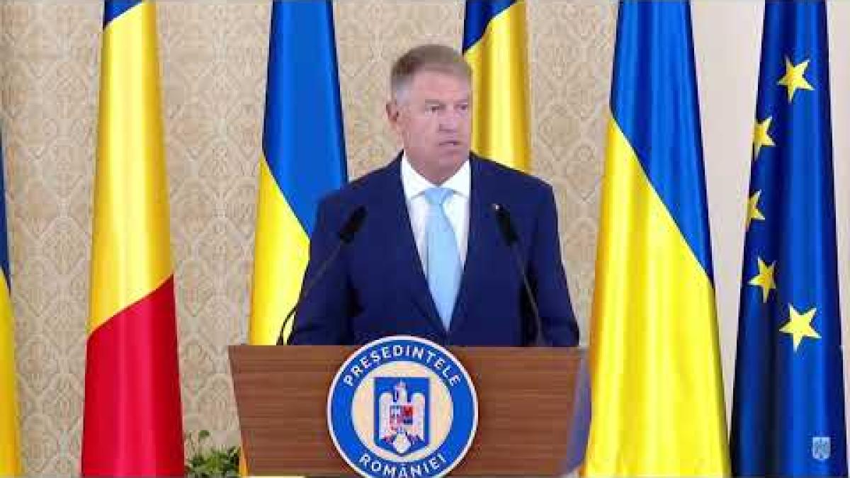 declaratii de presa comune sustinute de klaus iohannis si presedintele ucrainei volodimir zelensky