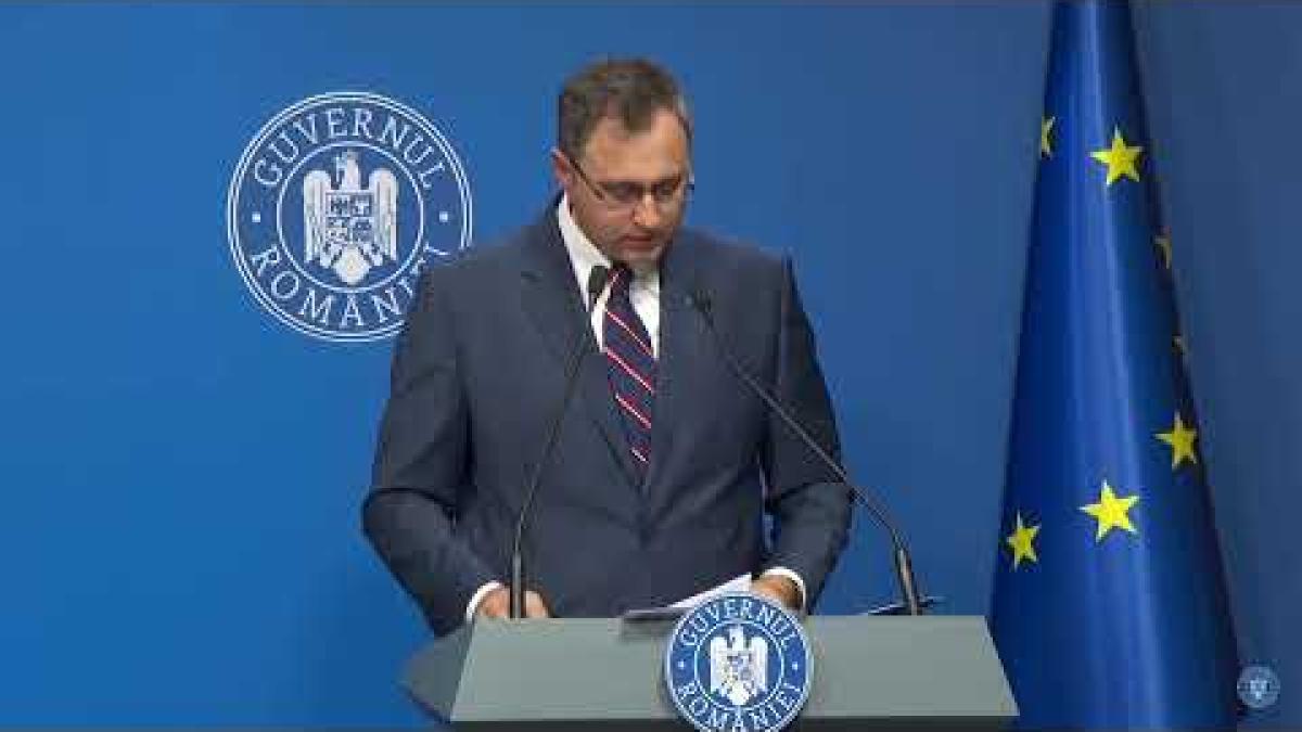 Conferință de presă după ședința Guvernului României din 12 octombrie 2023