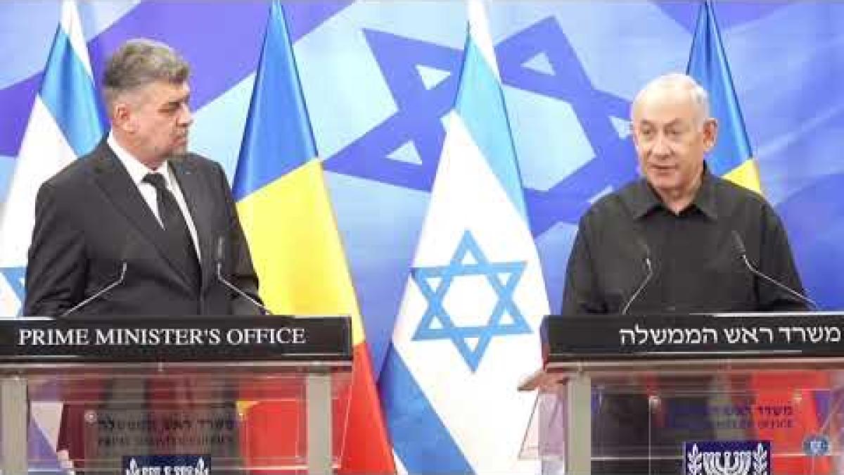 Declarații de presă susținute de premierul României, Marcel Ciolacu și premierul Statului Israel