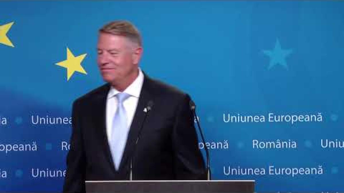 Declarație de presă susținută de Președintele, Klaus Iohannis la reuniunea Consiliului European
