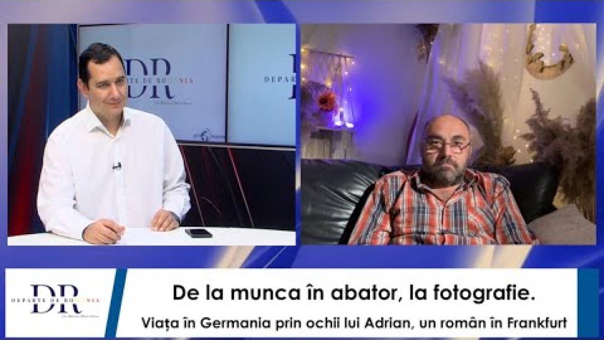 De la munca în abator, la fotografie. Viața în Germania prin ochii lui Adrian, un român în Frankfurt