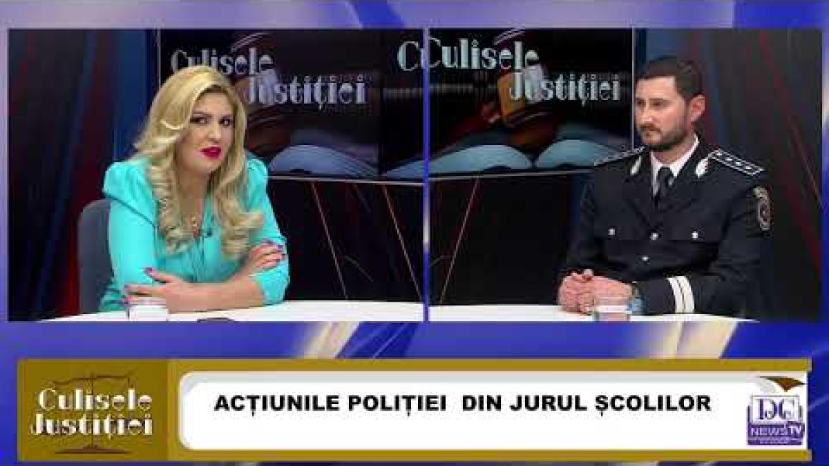 Alexandru Leuțu, din cadrul Direcției Siguranță Școlară, invitatul zilei la Culisele Justiției