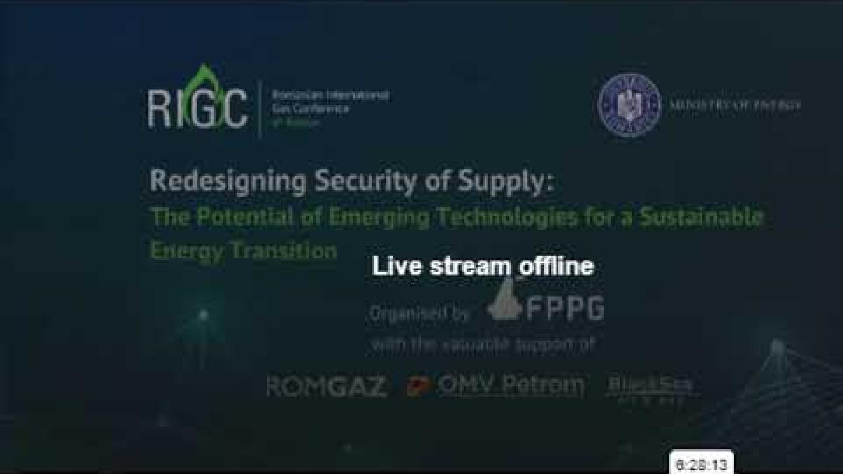 Romanian International Gas Conference 2023: Redefinirea securității aprovizionării, conferință LIVE