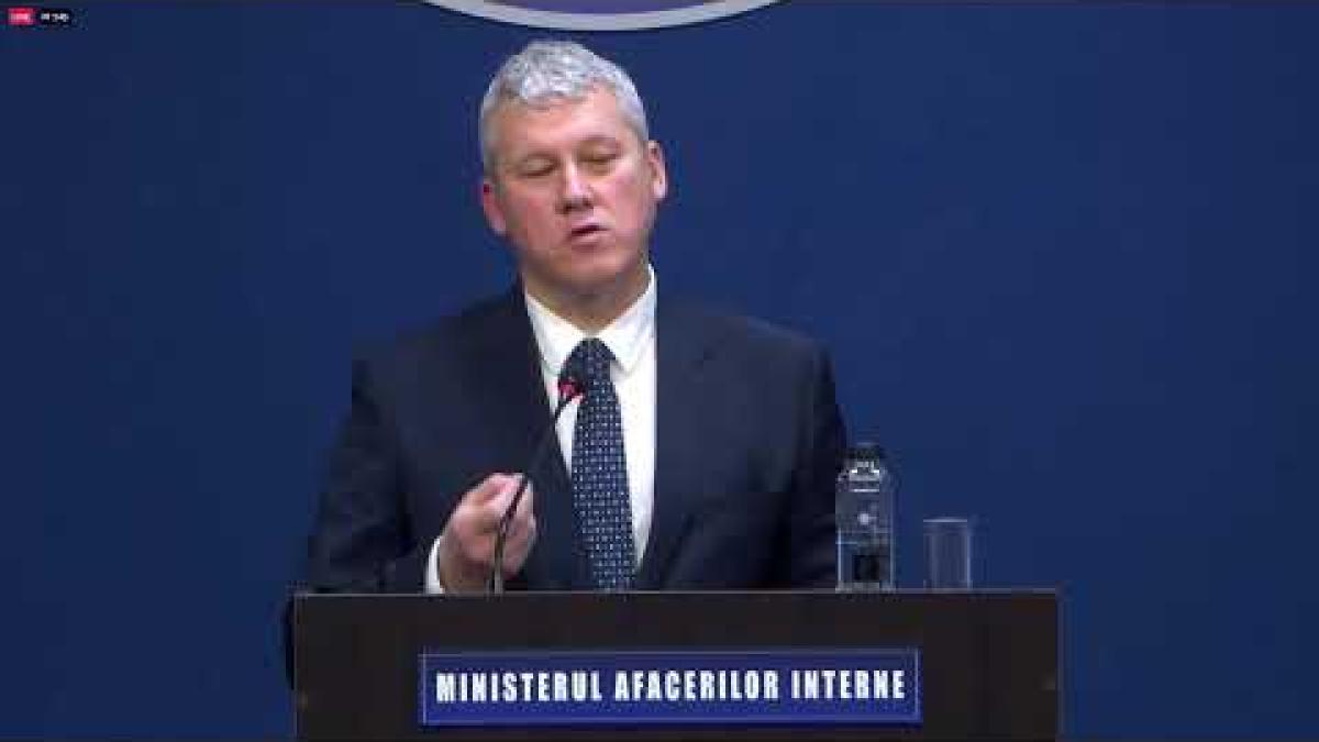 Ministrul Cătălin Predoiu, declarație de presă privind reorganizarea IPJ Constanța