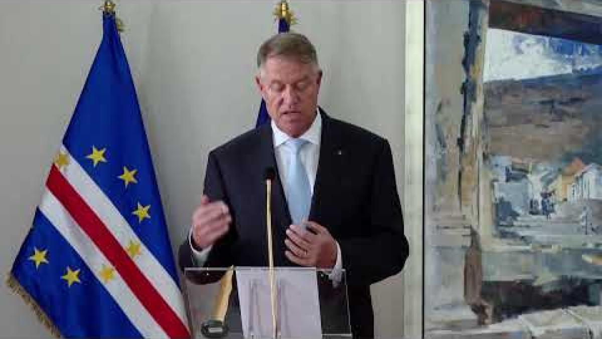 Declarații de presă susținute de Președintele  Klaus Iohannis și Președintele José Maria Neves