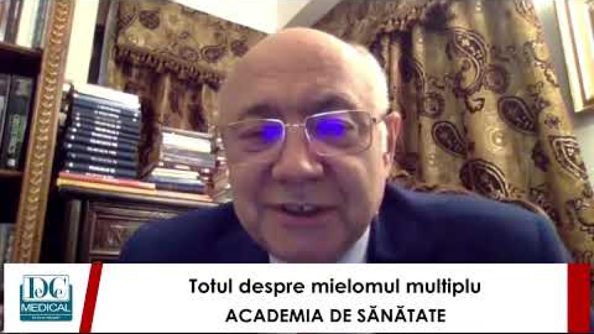 Totul despre mielomul multiplu. Prof. dr. Daniel Coriu, la Academia de Sănătate