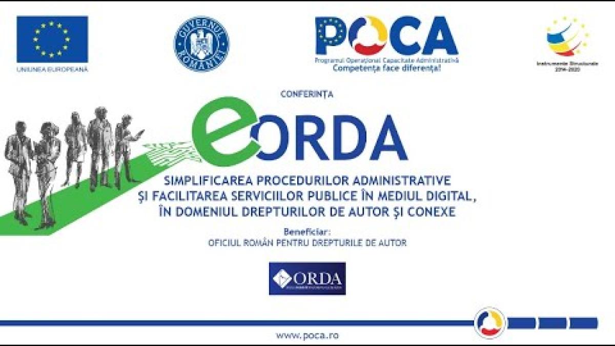 eORDA – simplificarea procedurilor în mediul digital, în domeniul drepturilor de autor și conexe