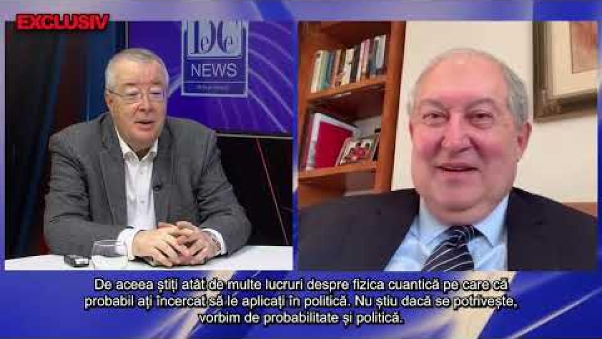 Armen Sarkissian, fostul președinte al Armeniei, la Interviurile DCNews