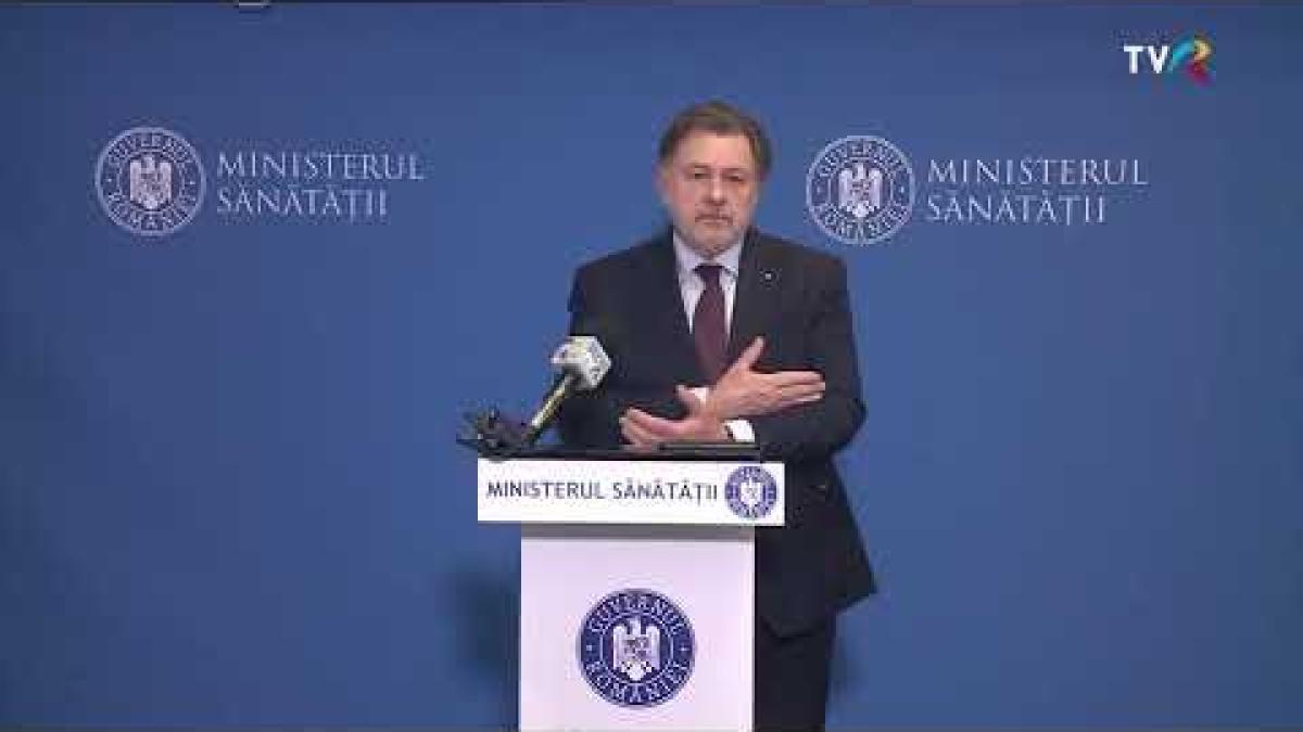 Conferință de presă susținută de ministrul Sănătății, prof. univ. dr. Alexandru Rafila