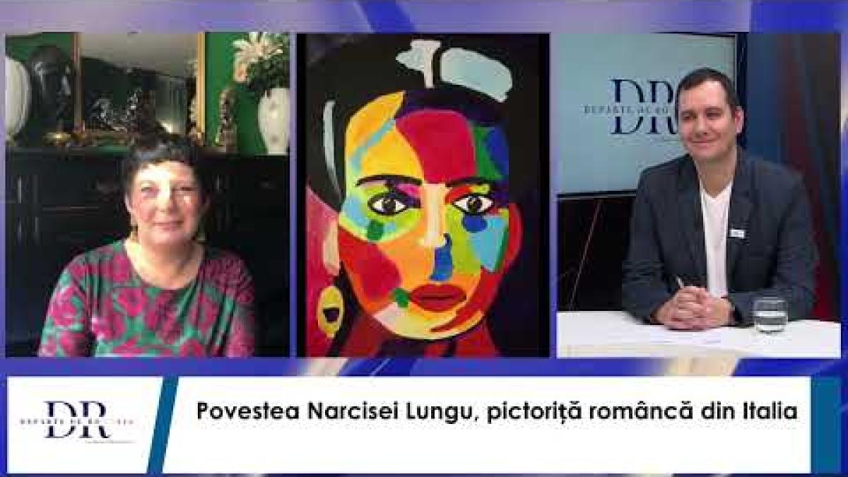 Povestea pictoriței românce care vinde tablouri italienilor. Narcisa Lungu, la Departe de România