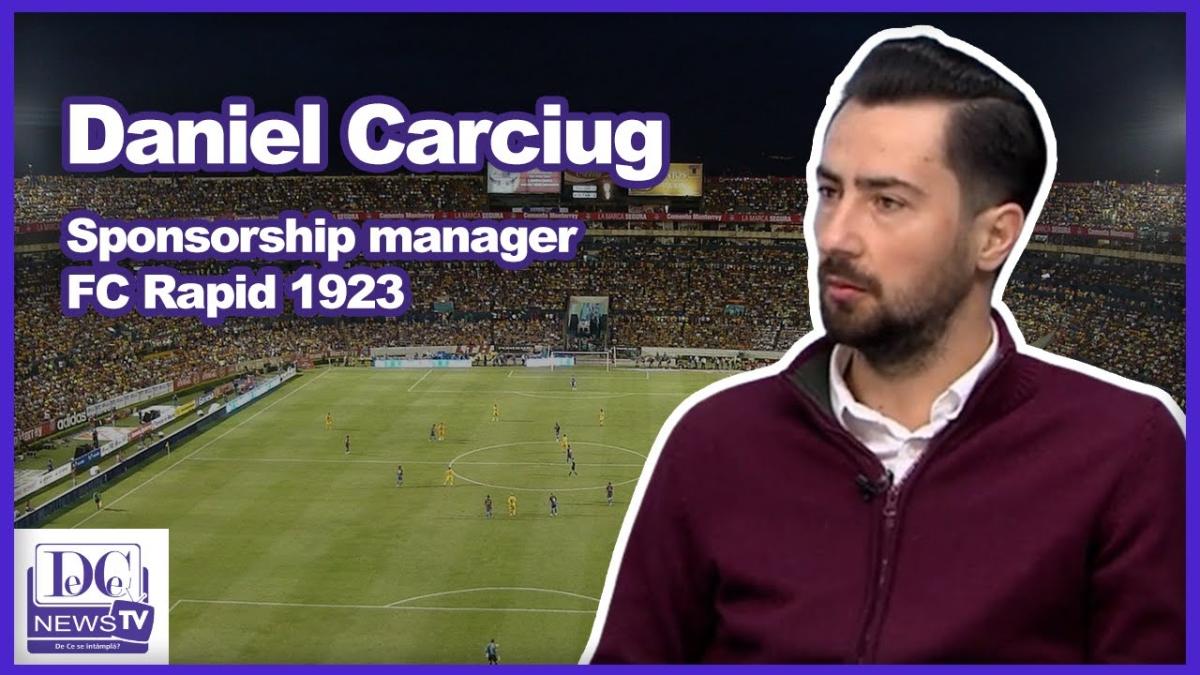 Daniel Carciug: “Zona de sponsorship e pur și simplu pe baza unei asocieri pozitive cu clubul Rapid”