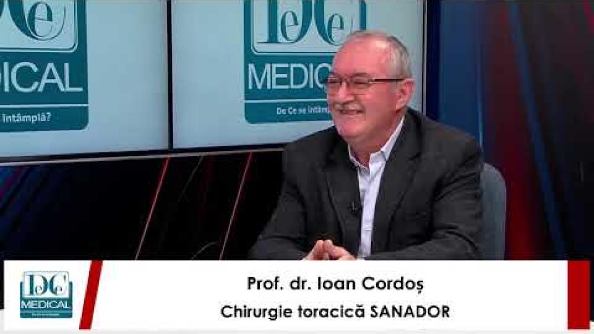 Cancer pulmonar, cancer de trahee. Prof. dr. Ioan Cordoș (SANADOR): Cancerul nu mai este o sentință