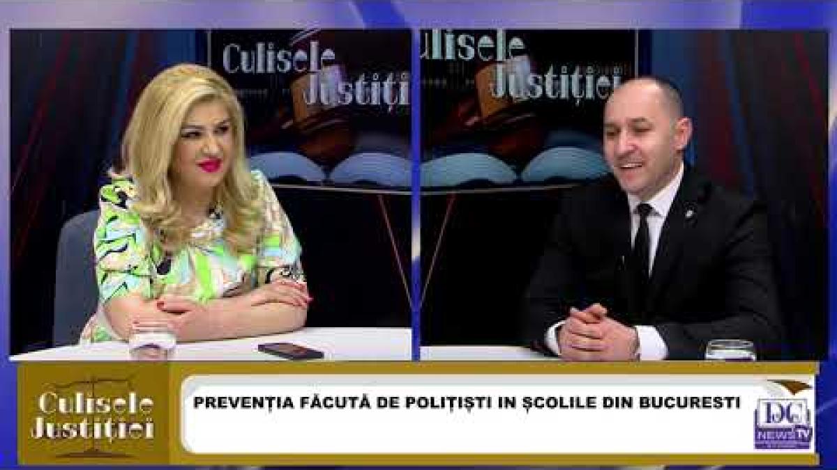Comisarul-șef Nae Gabriel (Siguranța Școlară), invitatul săptămânii la Culisele Justiției